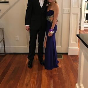 Purple prom dress